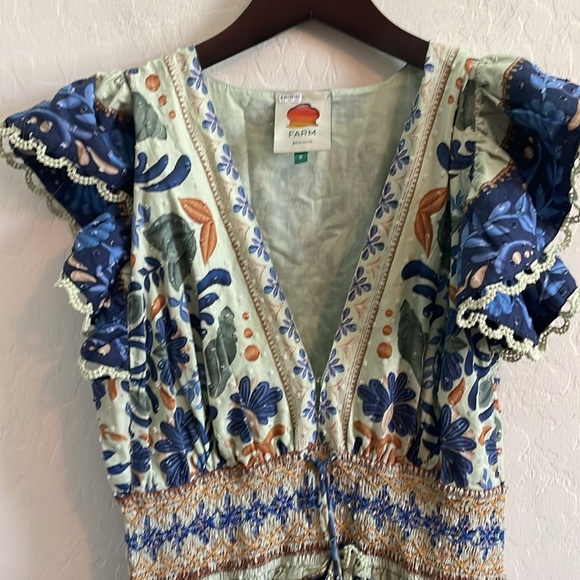 FARM Rio Ocean Tapestry Midi Dress- SM - Picture 7 of 12